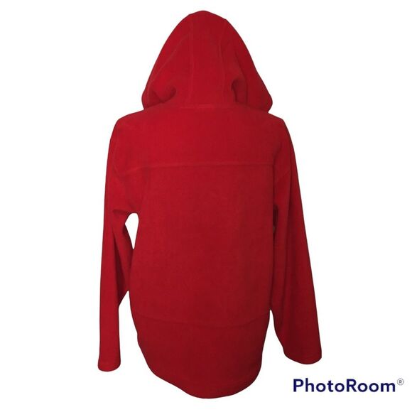 Walt Disney World Mickey Mouse Fleece Hoodie Sz S Red Pockets Unisex - Picture 3 of 12